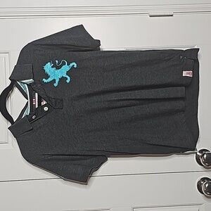 Men's Handcrafted 100% Cotton Gray Polo Shirt